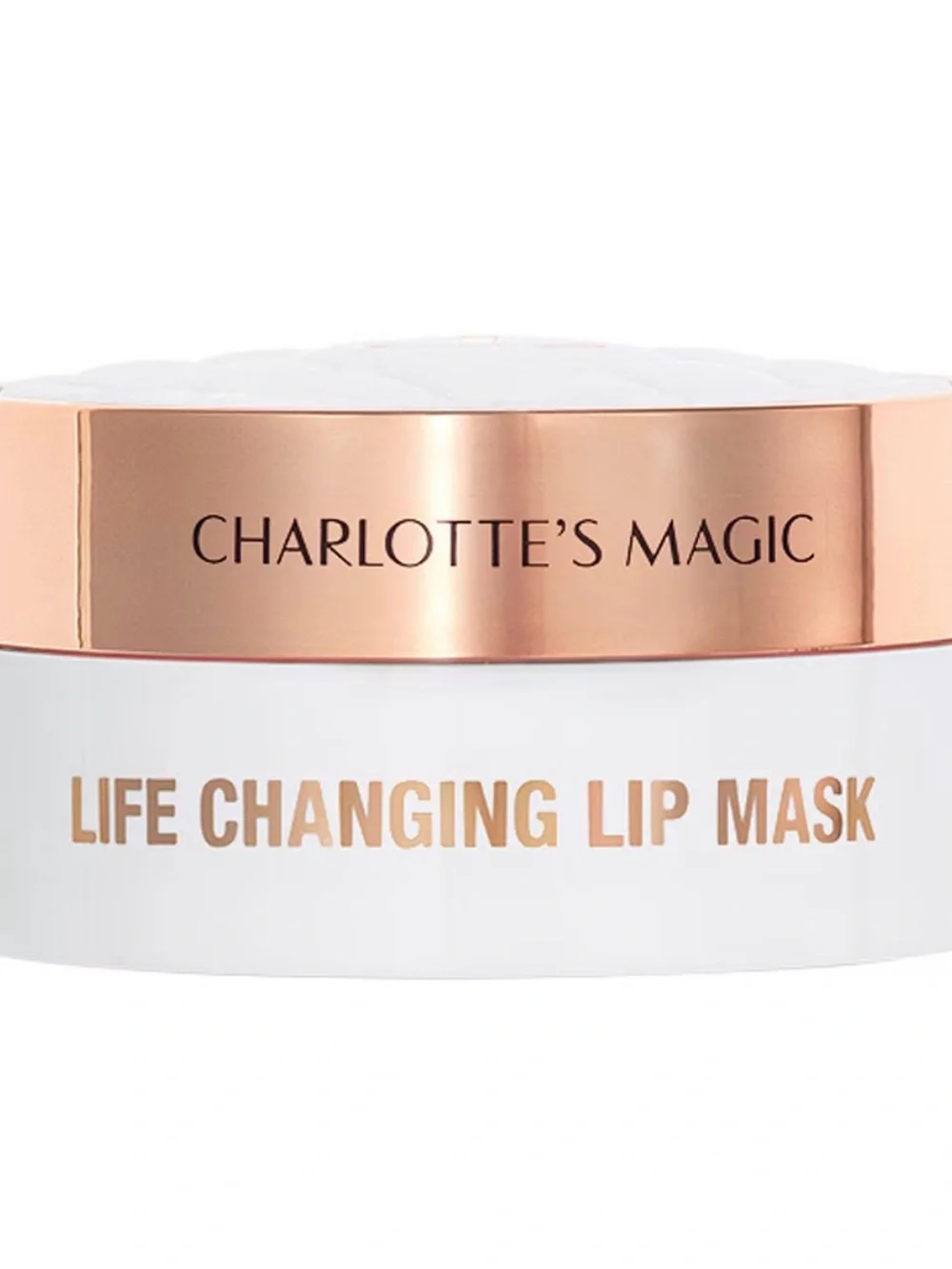 Charlotte Tilbury Rose Gold & White Cream Compact in Peach